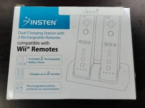 Insten Dual Charging Station W/ 2 Rechargeable Batteries For Wii Remote - Picture 1 of 3