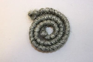 All Cooped Up Medium Gray Curly Crepe Wool Theatrical Hair With Spirit Gum - Picture 1 of 5