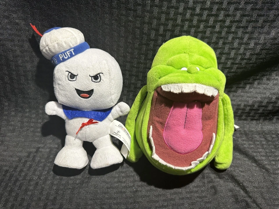 Classic 2016 GhostBusters 8" Angry Stay Puft & Slimer Plushies Underground Toys - Image 1 of 3