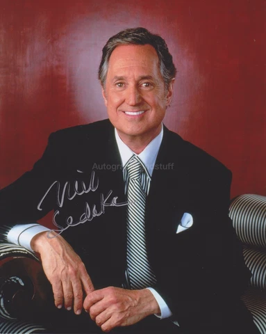 Neil Sedaka Hand Signed 8x10 Photo, Autograph Oh Carol Solitaire Calendar Girl C Cover