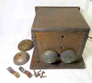 Antique Telephone Ringer Box and Parts - Picture 1 of 10