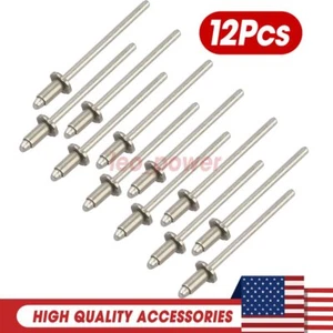 12PC Stainless Steel VIN Door Tags For Chrysler GM Ford AMC 6Pair - Picture 1 of 6