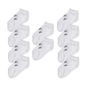 10-Pack Xtreme Sport Athletic No Show Socks Girls M (6-8 ) White Polyester Solid - Picture 1 of 3