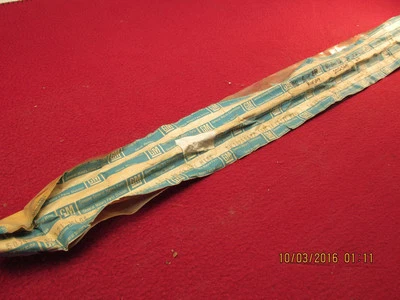 NOS 1981 81 BUICK RIVIERA CHROME & GREY REAR QUARTER RR WINDOW MOLDING - Image 1 of 4