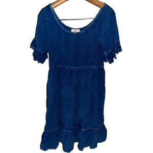Vestido boho azul oscuro Exist talla L - Imagen 1 de 12