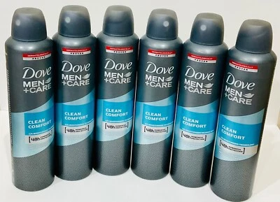 Dove Men Clean Comfort Antiperspirant Deodorant Spray  250ML/8.45 FL OZ (6 Pack) - Image 1 of 3