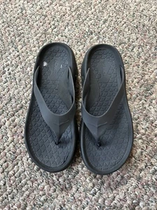 Hoka One One Ora Black Recovery Sandals Men’s Size 9/Women’s 11 - Picture 1 of 15