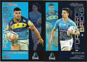2023 Nrl Traders Forwards & Backs Team Set - TITANS - Picture 1 of 2