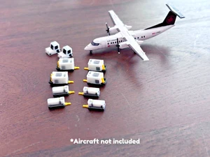 1:400 Model Airport Accessories - 10 Piece Aircraft GPU and A/C Cart Set - Picture 1 of 12