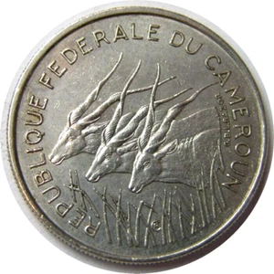 Elfe Kamerun Kamerun 100 Francs 1971 Riesen Eland - Bild 1 von 2