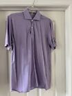 Holderness & Bourne Tailored Fit Men's M Short Sleeve Solid Purple Golf Polo