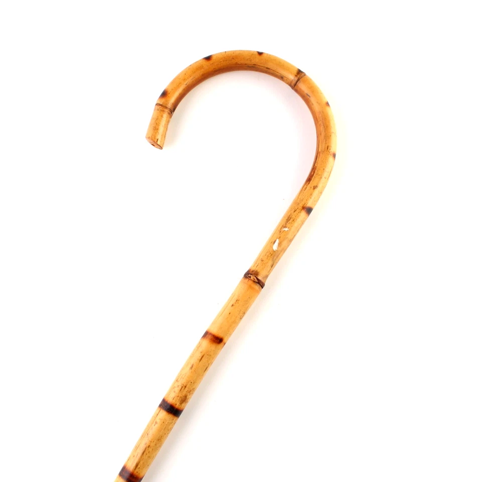 Antiguo bastón de bambú japonés de colección 36" mango de ladrón carnaval Foto 1 de 4