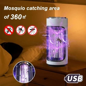 Mosquito Killer Lamp Electric Rechargeable Zapper Bug Fly Insect Trap UV Light - Picture 1 of 8