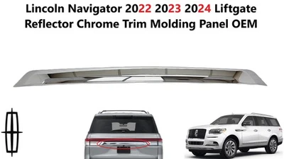 Lincoln Navigator 2022 2023 2024 puerta levadiza reflector cromo moldura panel Foto 1 de 4