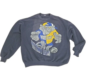 Rare Vintage Destroyed Penn State Nittany Lions Sweatshirt Large Navy Blue Retro - Bild 1 von 23