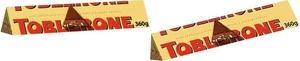 2 x 360g Toblerone Swiss Milk Chocolate Honey & Almond Nougat Bar BB 03/25 - Picture 1 of 5