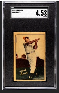 HANK BAUER 1952 BERK ROSS SGC 4.5 ! *JUST GRADED ! *8X WORLD SERIES CHAMP ! WOW - Picture 1 of 2