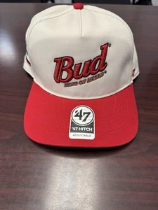 Men's '47 Dale Earnhardt Jr. Budweiser Bud Adjustable Hat JR Motorsports - Picture 1 of 4