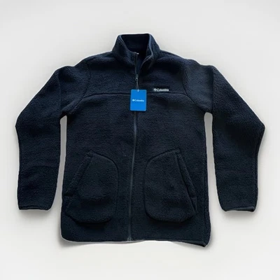 Columbia Rugged Ridge II Sherpa Fleece Full-Zip Black Jacket Mens Small NWT $100 - Image 1 of 4