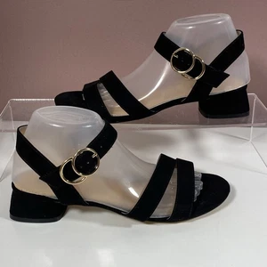 Office London Ladies Black Low Heel Sandals Size 6/39 - Picture 1 of 9