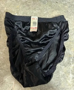 VINTAGE MAIDENFORM WISEBUYS HIGHCUT PANTY ! SIZE 5. BLACK - Picture 1 of 6