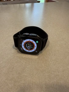 Apple Watch Ultra 2 (GPS + LTE) 49MM Black Titanium Case Black Trail Loop (M/L) - Photo 1 sur 5