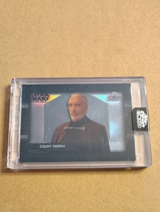 2024 Star Wars Chrome Black Depths Of The Dark Side Count Dooku Case Hit Encased - Picture 1 of 2