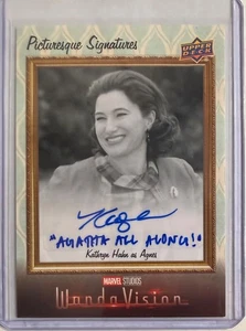 2022 Marvel WandaVision Kathryn Hahn Auto SP Inschrift Autogramm Agatha Along - Bild 1 von 2