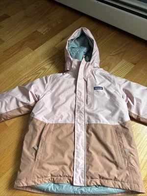 Patagonia Kids Powdertown Ski Jacket Pink Size M - Image 1 of 4