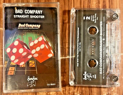 Bad Company Straight Shooter Cassette Tape Hard Rock Pop 1975 Vintage 70's Swan - Image 1 of 4