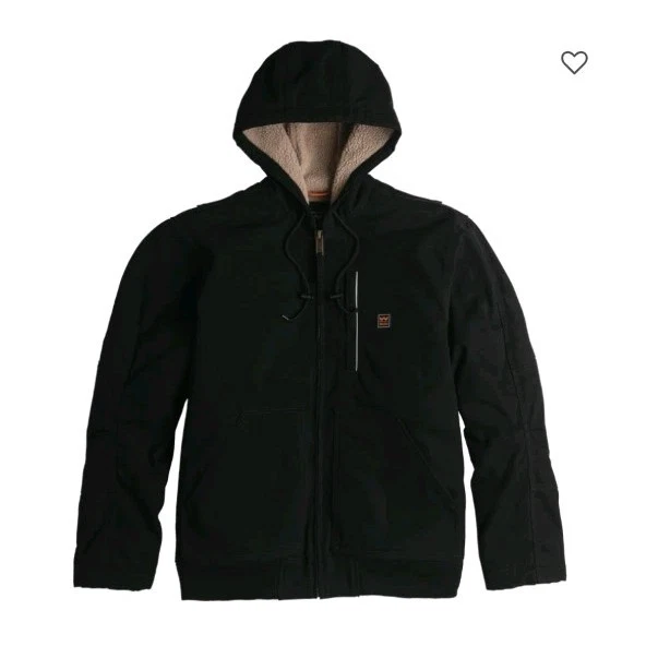 WALLS MINGUS DWR DUCK HOODED BOMBER WORK JACKET SHERPA LINED Size Large - New - Image 1 of 3