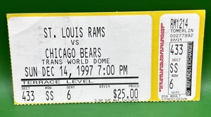 Talón de boleto: 14 de diciembre de 1997, Chicago Bears (13) vs. St. Louis Rams (10) - Imagen 1 de 2