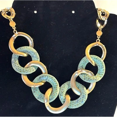 Collar firmado MONET vintage de los años 80 nuevo con etiquetas Goldstone, idea de regalo única💞 Foto 1 de 4