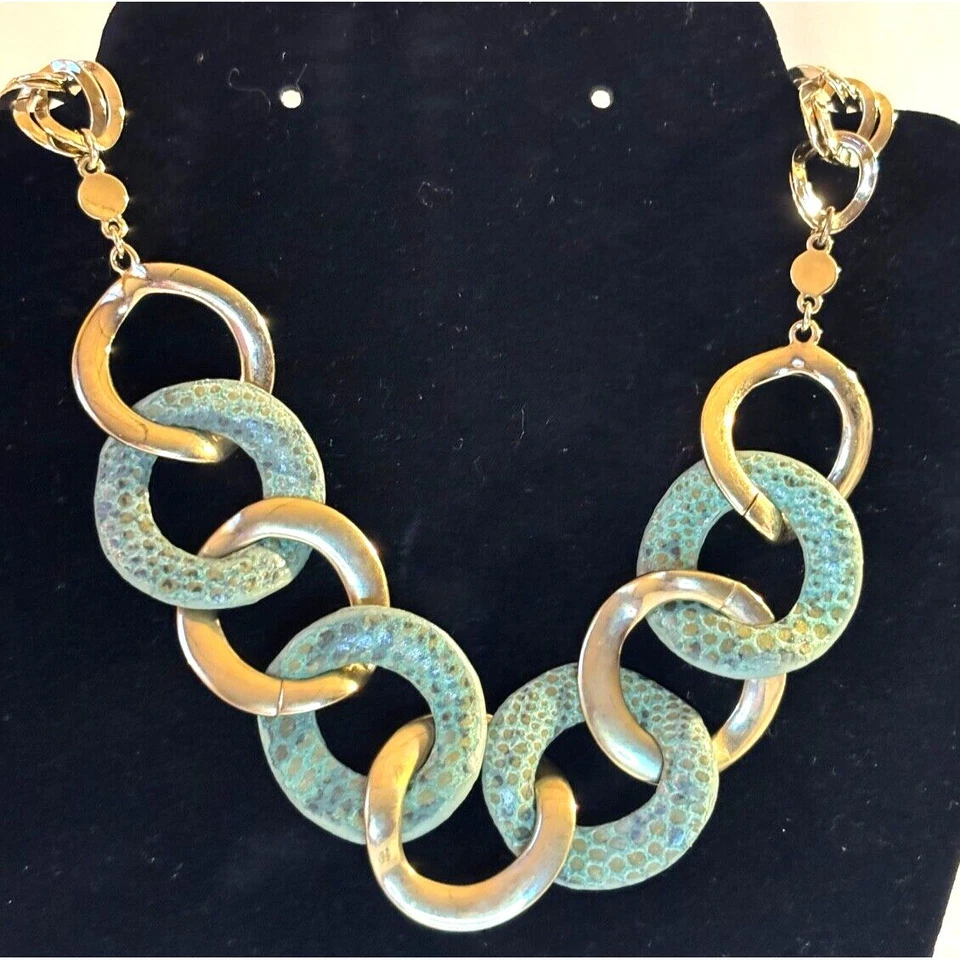 NWT Vintage 1980's MONET Signed Necklace NWT Goldstone, unique gift idea💞 Foto 1 de 1