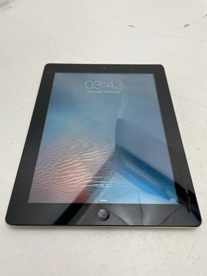 iPad 2 A1395 Black - 16GB - Wifi  - Network Unlocked - Cracked Screen - Image 1 of 4