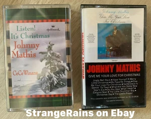 Johnny Mathis - 2 Cassette Tape Lot - Christmas -  PLAY TESTED - Picture 1 of 3