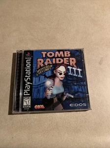 Tomb Raider III: Adventures of Lara Croft PlayStation Black Label Ps1 - Picture 1 of 5