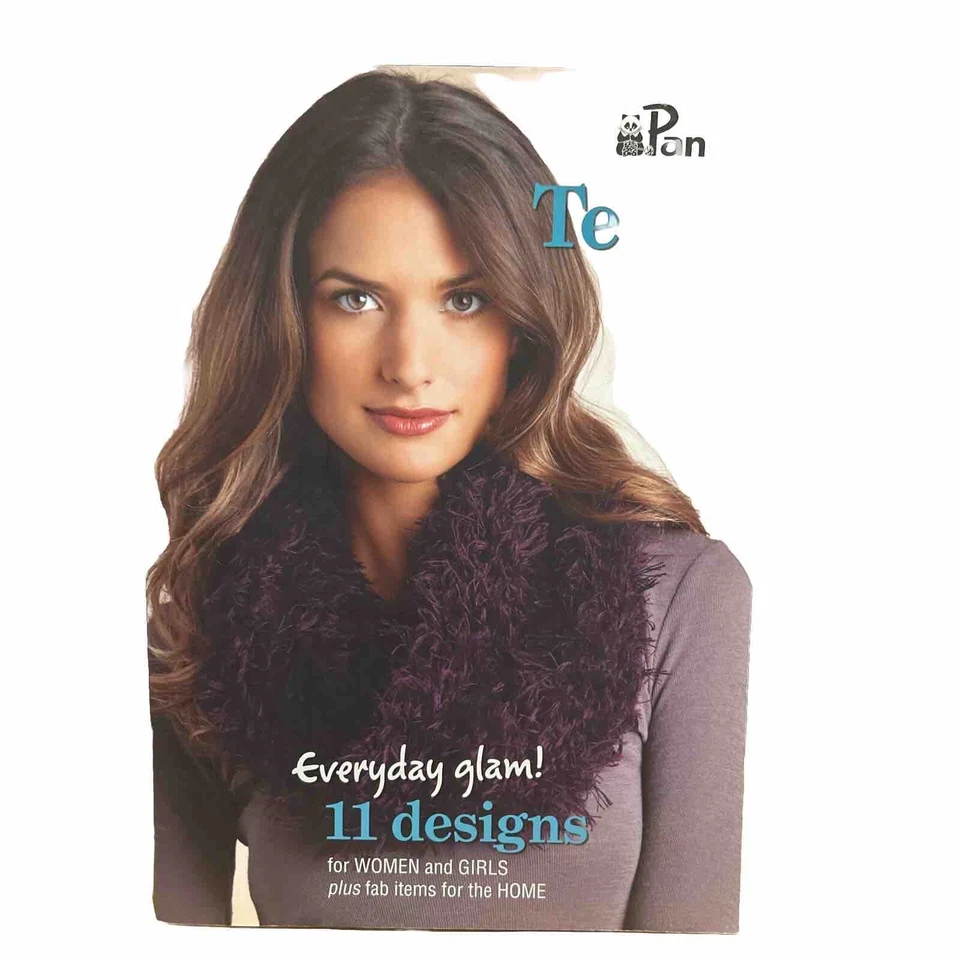 Panda TEDDY FUR. Knitting patterns 11 designs for women, girls & home. Book #301 - Image 1 of 3