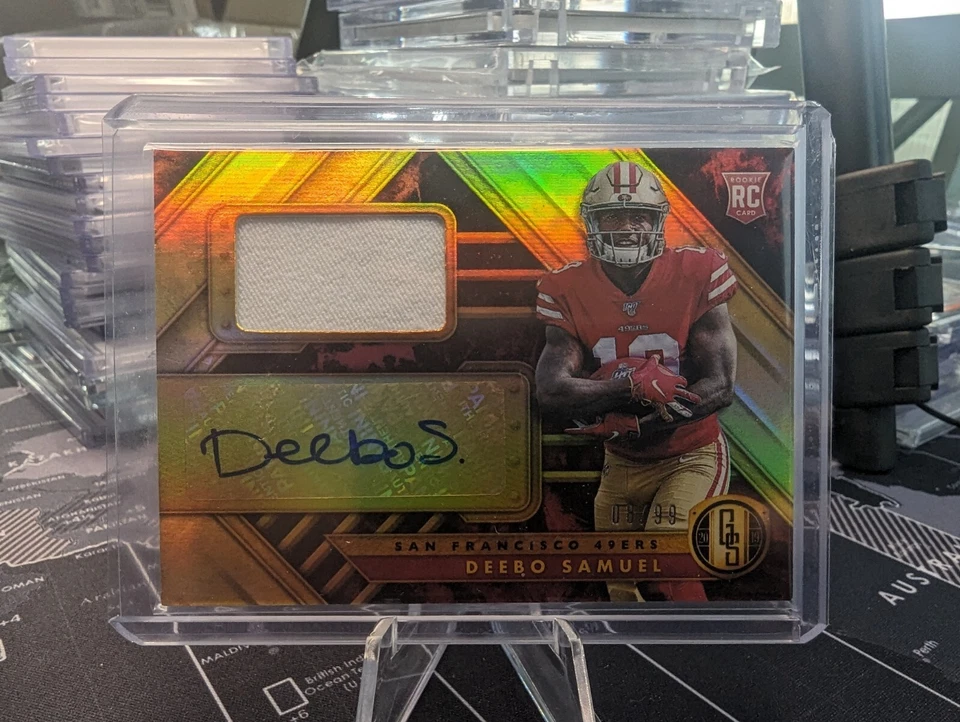 2019-20 Panini Gold Standard Deebo Samuel Rookie Jersey Auto 8/99 - Image 1 of 2