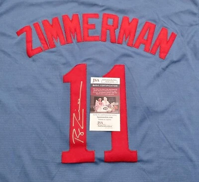 Camiseta Mitchell N Ness assinada por Ryan Zimmerman Montreal Expos (Nats) tamanho G JSA  - Imagem 1 de 4