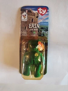 McDonalds TY Beanie Babies RARE 1999 Erin The Bear with Errors Tush Tag 1993 - Bild 1 von 11