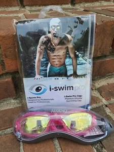 ☆i-Swim Pro Gorra y Gafas de Natación Aegend●Sin Fugas●Antiniebla●Mujeres Adultas y Jóvenes☆ - Imagen 1 de 8