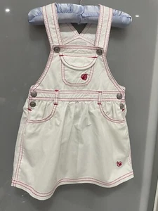 TARGET - Baby Girl White Ladybird Pinafore - Size 1 - EUC - Picture 1 of 6