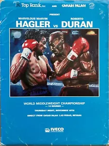 Vintage 1984 Original Boxing Fight Media Press Kit Marvin Hagler v Roberto Duran - Picture 1 of 1