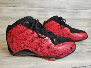 FILA Boys Incentive Black Red Mid Top Flat Basketball Shoes Size 5 Youth Boys - Picture 1 of 8