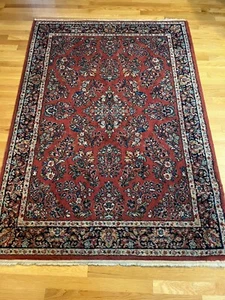 Karastan Wool Rug 700 Series 785 Sarouk ~ 4ft 4in X 6ft 2in - Picture 1 of 12