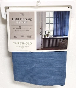 1pc Threshold 54 x 63 Light Filtering Farrah Window Curtain Panel - Blue - Picture 1 of 5