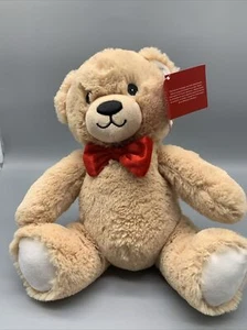 Edible Arrangements 9” Edi Bear Tan with Red Velvet Bowtie Stuffed Plush - Picture 1 of 4