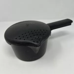 Pampered Chef Small Micro Cooker #2776 Microwave Rice Steamer 1 Qt 4 Cup Black - Picture 1 of 3