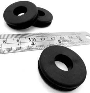 1" Hole Fit - Rubber Grommet Wiring Bushing - For 1/8" Thick Panel, Has 1/2" ID - Picture 1 of 12